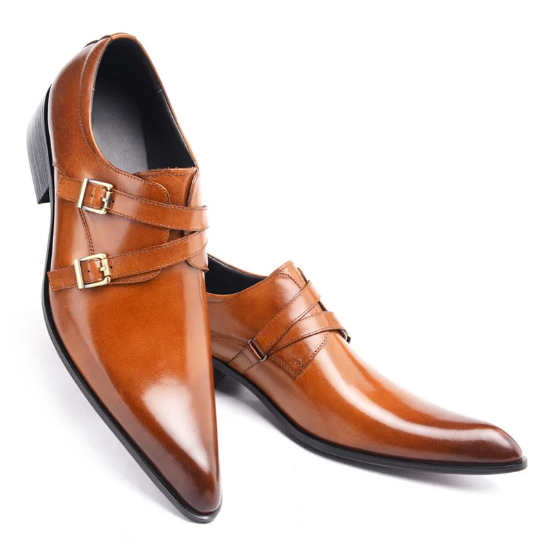 Italian Men Oxford Shoes Genuine Leather Men Dress Shoes Plus Size Office Business Wedding Formal Shoes Men