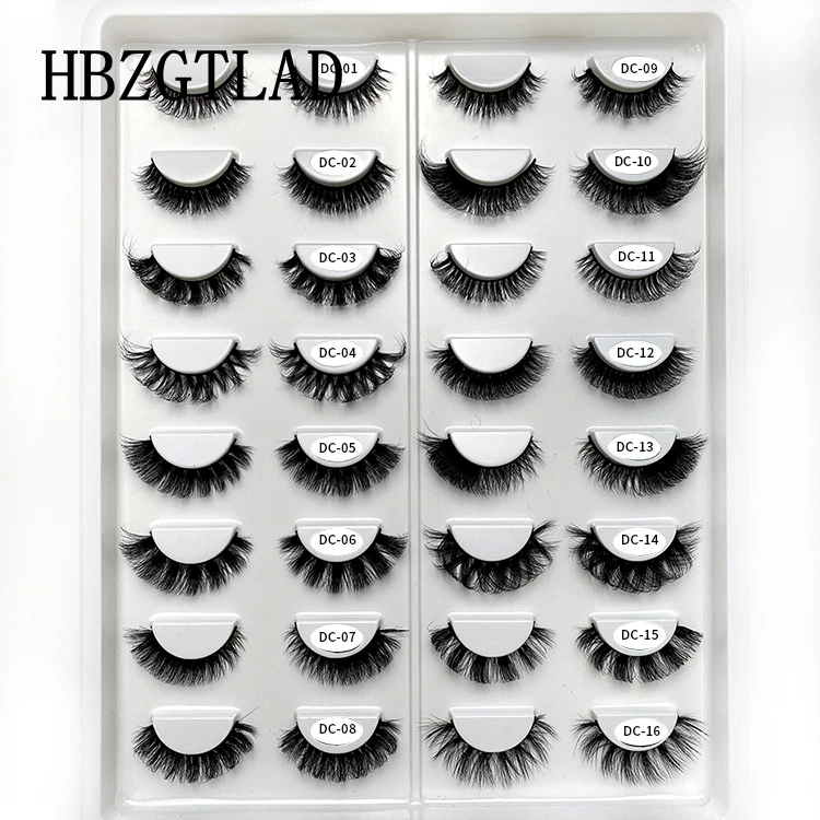 

NEW 16 pairs Mix 3D Mink Lashes 10-20mm Fluffy False Eyelashes Wholesale Dramatic Beauty Eyelash Strip Thick False Lash Vendors