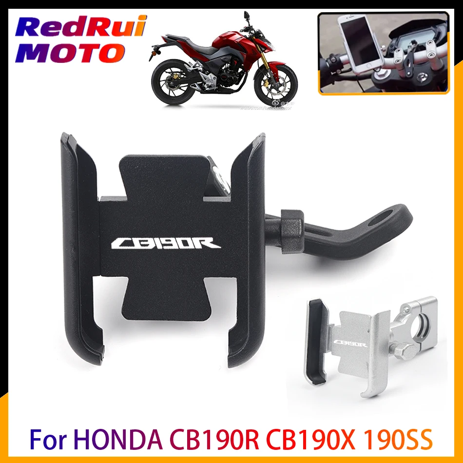 

Motorcycle Accessories handlebar Mobile Phone Holder GPS stand bracket For HONDA CB190R CB190X 190SS