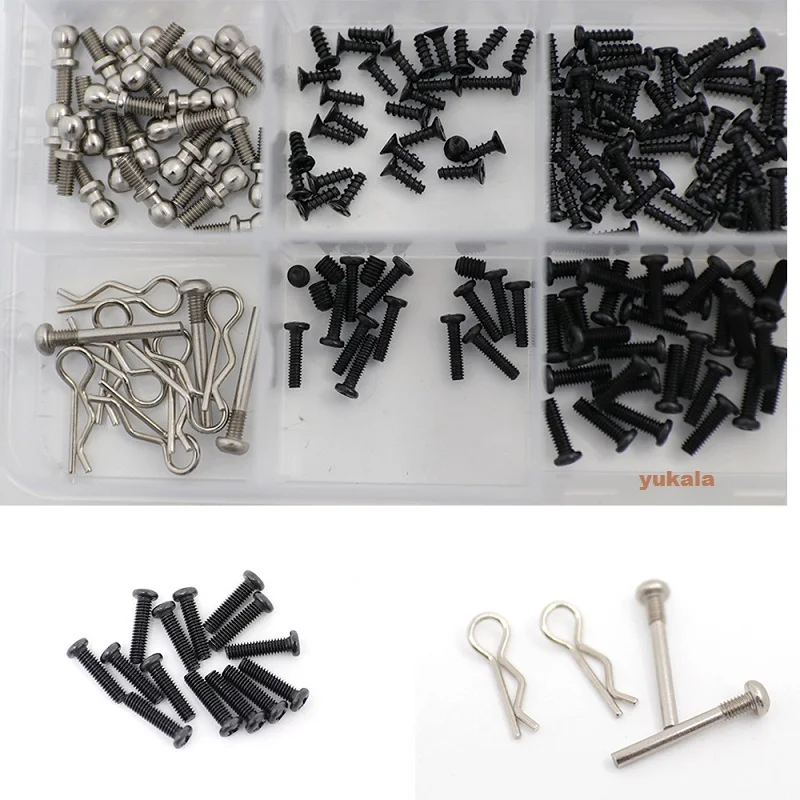 WLtoys 1/18 1:18 A949 A959 A969 A979 K929 RC 자동차 수정 액세서리 L388 용 새 수리 나사 도구 상자 키트 세트