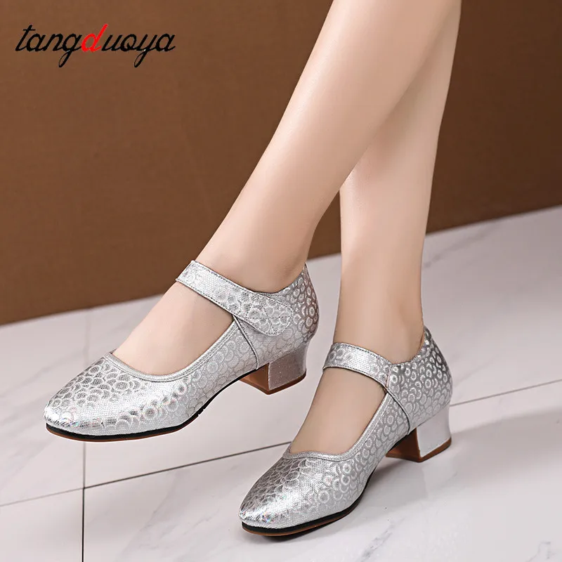 ballroom dancing shoes for women jazz tango salsa latin dance shoes woman low heels women dance shoes close toe