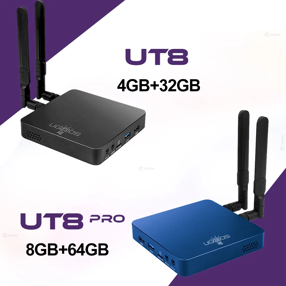 UGOOS UT8 PRO TV BOX Android 11.0 DDR4 8GB RAM 64GB ROM RK3568 WiFi6 Media Player BT Voice Remote UT8 4G 32G Set Top Box