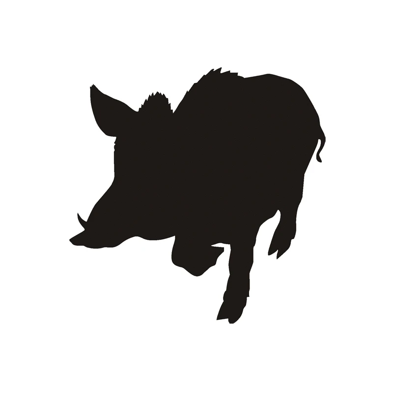 Wild Boar Silhouette Vinyl Decal/Sticker Truck Window Laptop Pig Hog Hunting Car Sticker Windows Wall Decor