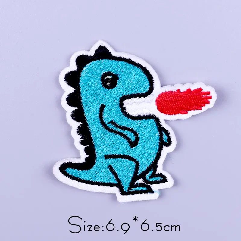 Cartoon Tier Eisen Auf Patch Auf Kleidung Gestickte Patches Für Kleidung Thermoadhäsive Patches Katze Dinosaurier Patch Kleidung Abzeichen – Detail 27
