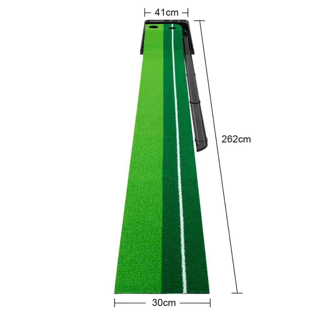 Indoor Golf Putting Green Mat Practice With Ball Return Putter Training Carpet Outdoor Supplies