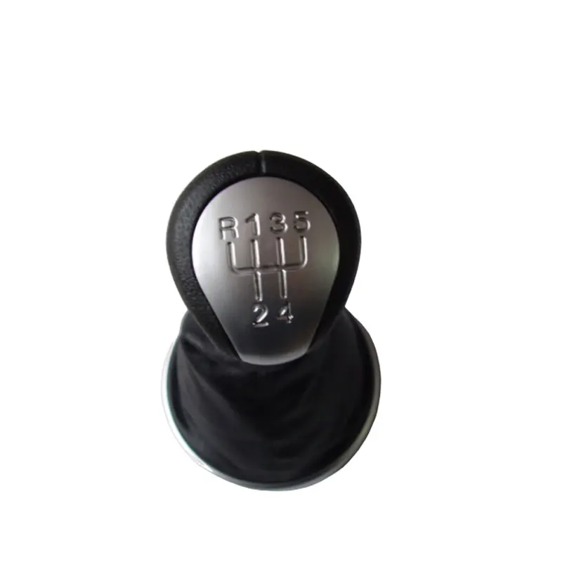 Car Gear Shift Knob Silver Cap For Skoda Fabia II 2007 2008 2009 2010 2011 2012 Car Styling Accessories