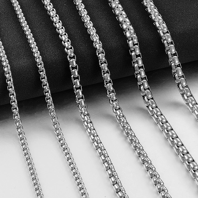 Herren-Halskette aus Edelstahl im Hip-Hop-Stil, Modischer Hochwertiger Schmuck – Detail 5