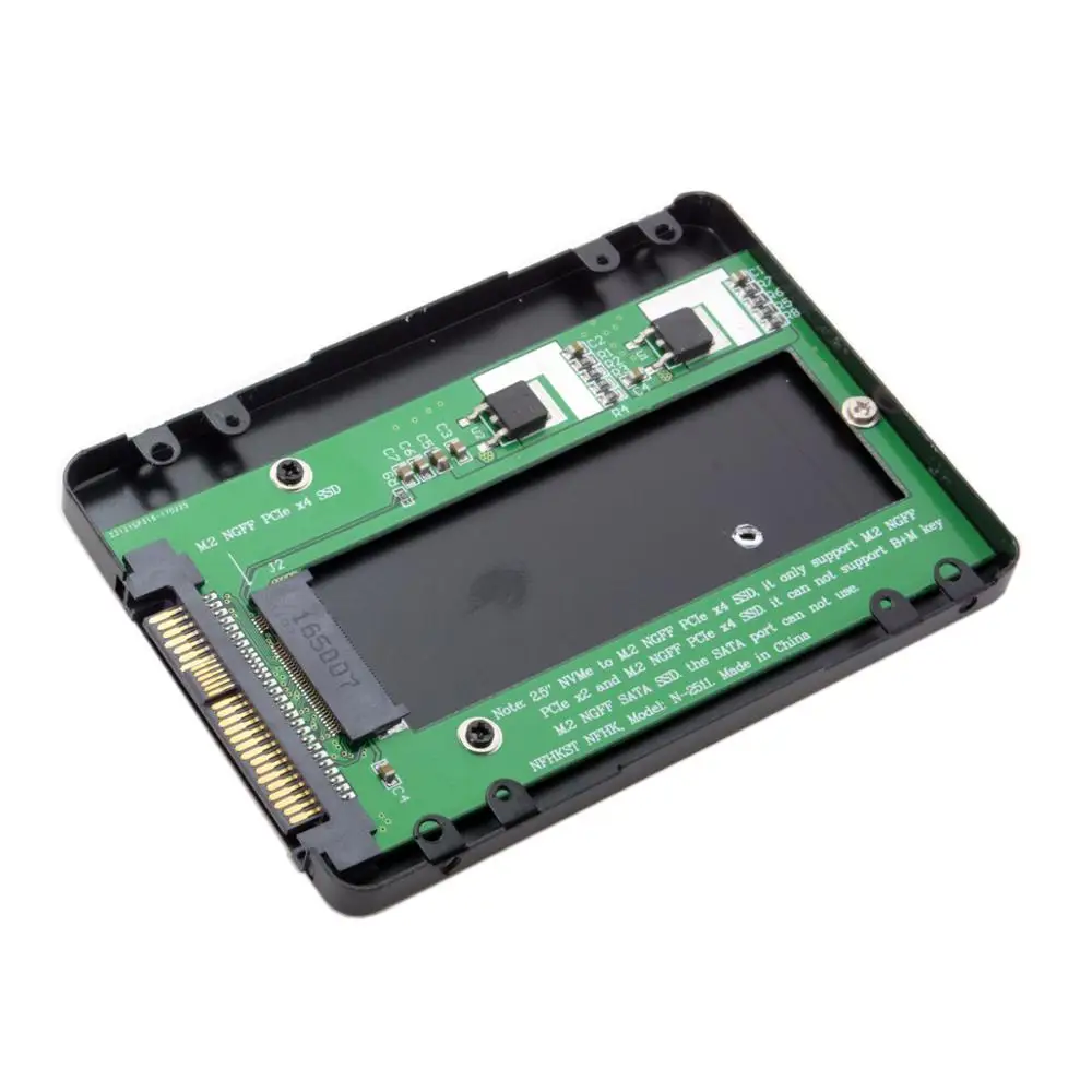 SFF-8639 NVME U.2 to NGFF M.2 M-key PCIe SSD Case Enclosure for Mainboard Replace Intel SSD 750 p3600 p3700