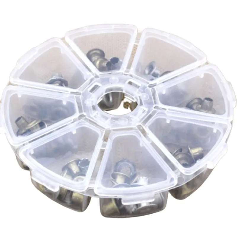 New 8 Round Compartment Storage box Transparent PP plastic box Small Component Jewelry Tool Box Bead Pills Objects Organizer