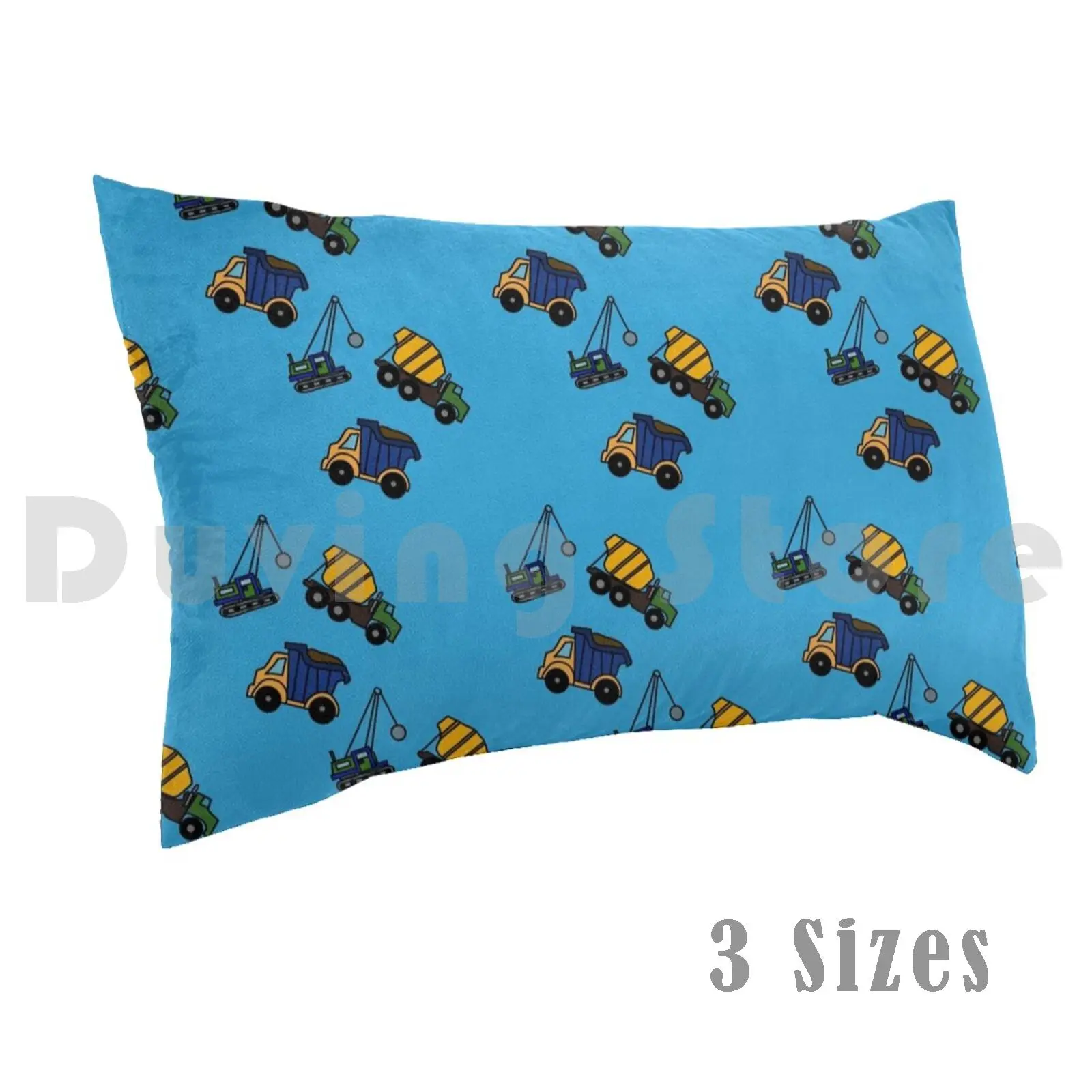 Construction Toys Pillow Case 20*30 Inch Construction Trucks Little Boys