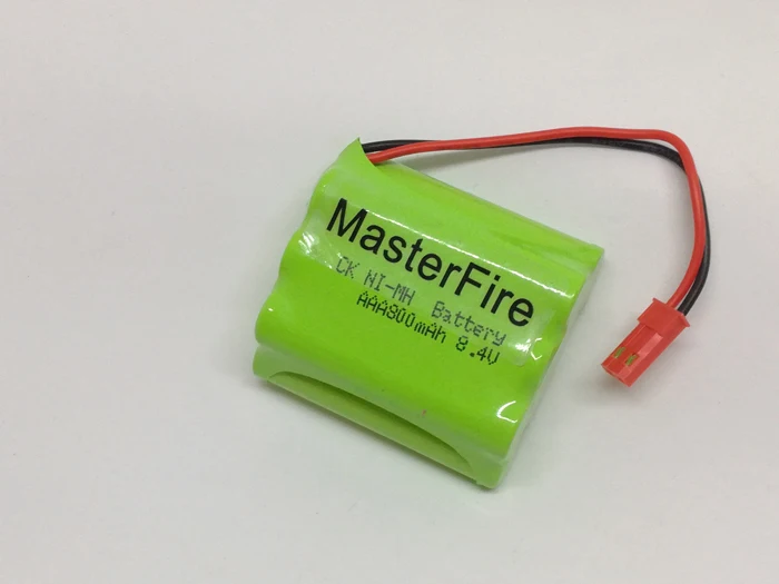 MasterFire Original 8.4V 800mAh 7x AAA Ni-MH RC Rechargeable Battery NiMH Batteries Pack fo Helicopter Robot Car Toys with plug