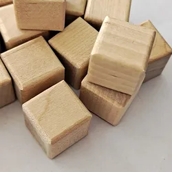 10pcs 2cm Wooden Cubes Unfinished Wood Blocks for Wood Crafts, Wooden Cubes, Wood Blocks, Great for Baby Showers