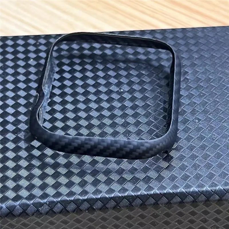 Genuine Real Carbon Fiber Matte Case, Bumper Frame Cover, 41mm, 45mm, Apple Watch Series 8, 7, 6, 5, 4