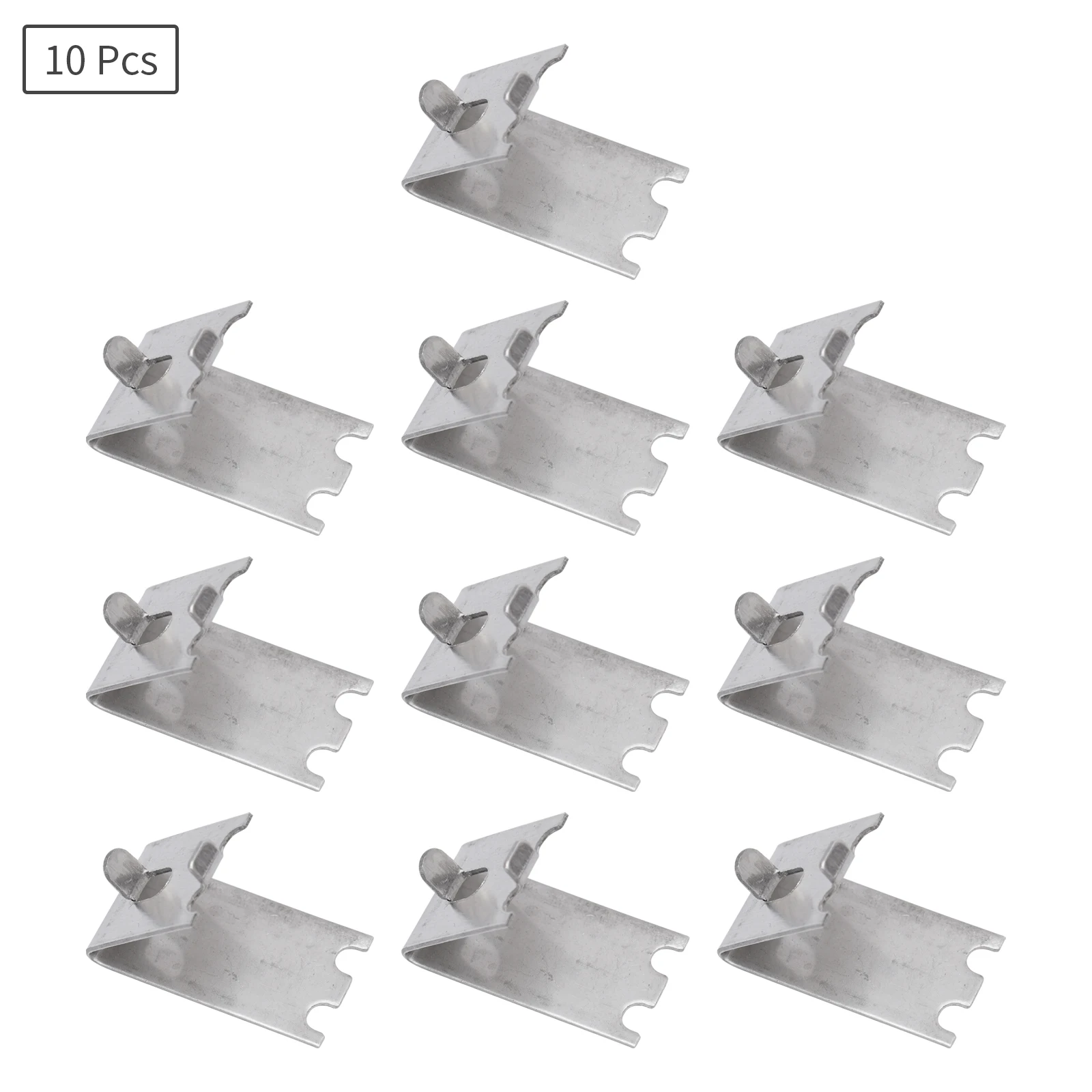 10Pcs Durable Freezer Shelf Clips Refrigerator Cooler Shelf Support Stainless Steel Square Clamps Fridge Accessories