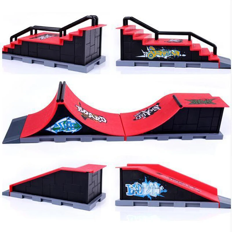 Finger Skateboards Skate Park Ramp Parts TechDeck Mini Fingerboard Ultimate Parks Toy Sport Game for Kids Gifts Children Present