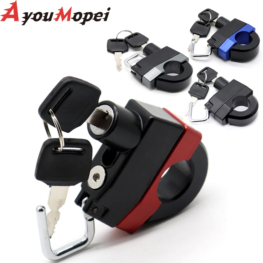 Motorcycle Handlebar Lock Durable Security Portable Anti-Theft Key Lock Helmet Lock Motorcycle Supplies