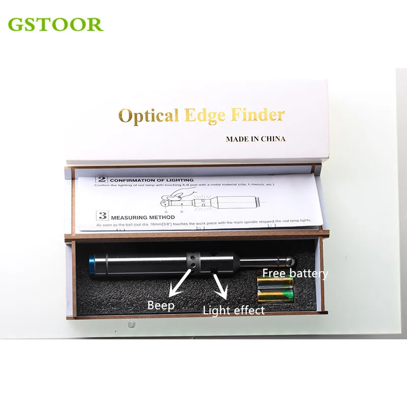 1PC Edge Finder ES20-10 Precision Electronic Digital Edge Finder With LED and Sound Milling CNC Machine Tools Accessories