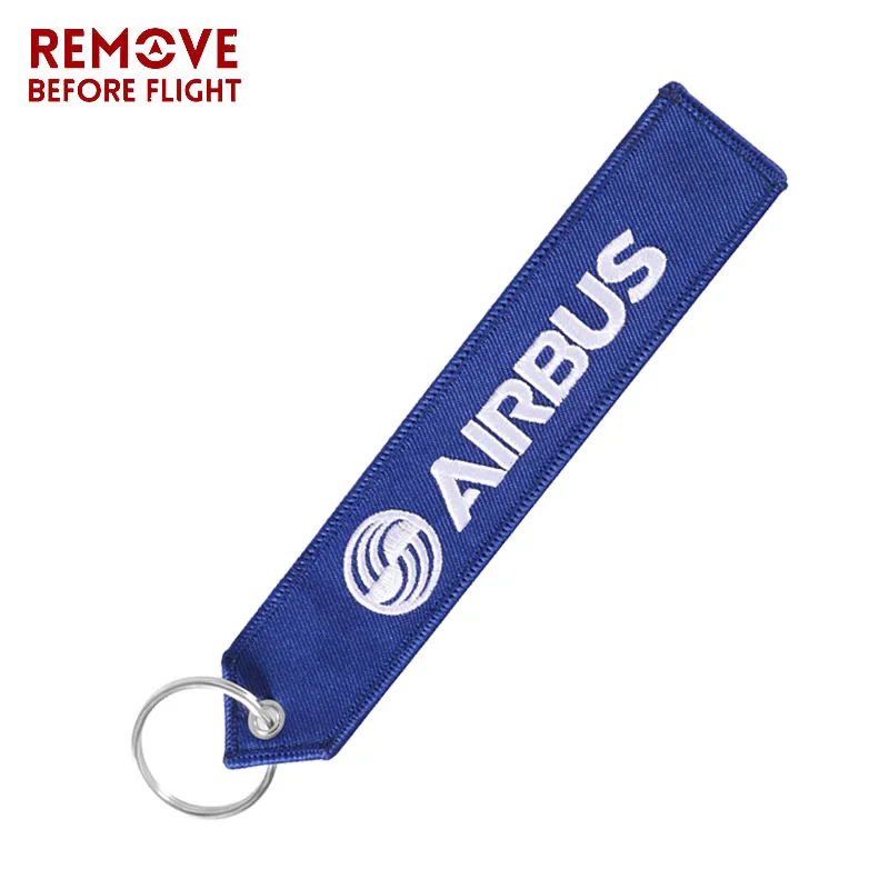 

AIRBUS Keychain Aviation Gifts for Embroidery Keychain Chaveiro Para Moto Keyring EDC Customized Car Key chains Bag Tag Gift