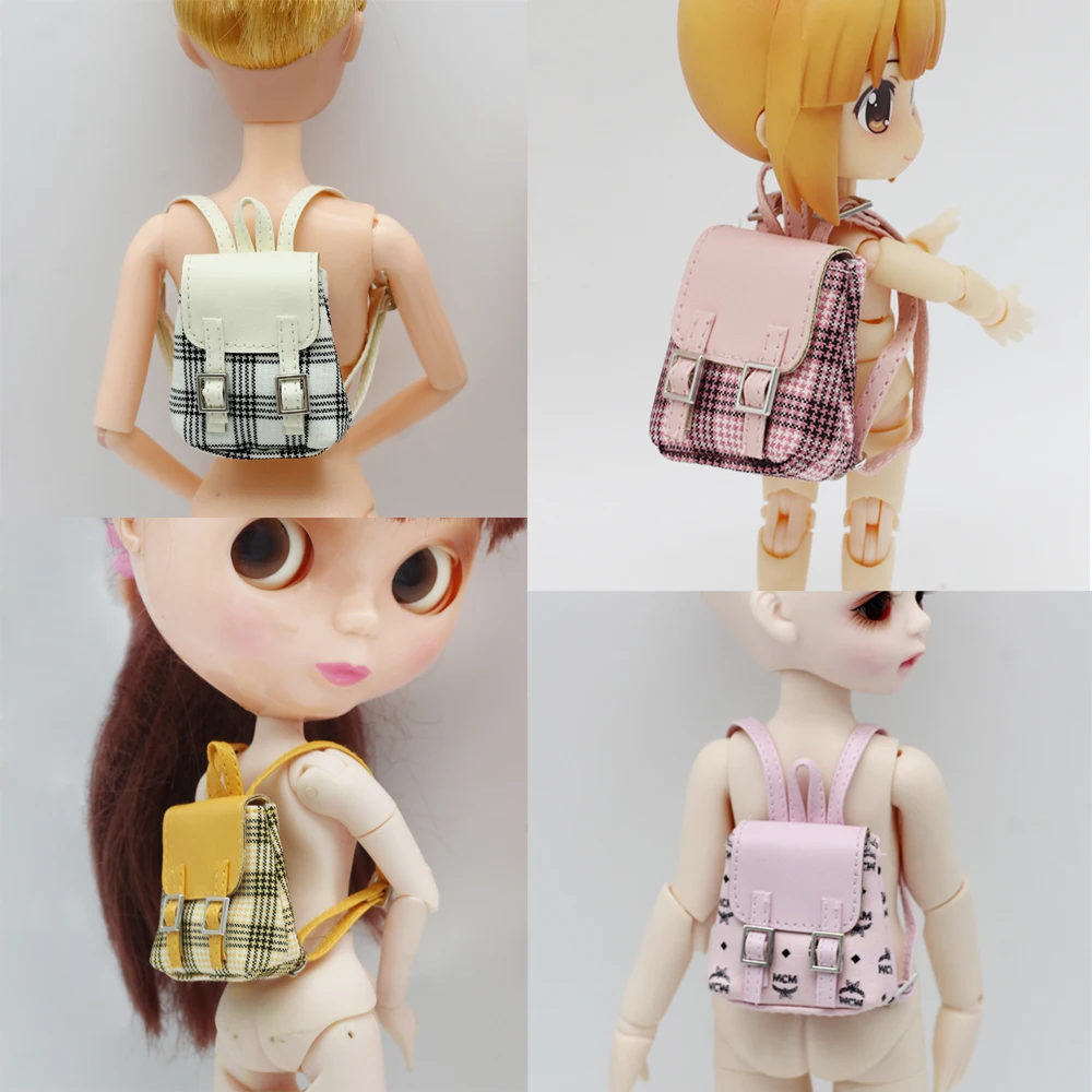 1/6 1/8 1/12 BJD Dolls bag DIY doll Toys Backpack Bag For Handmand Dress Up Labubu Doll Accessories