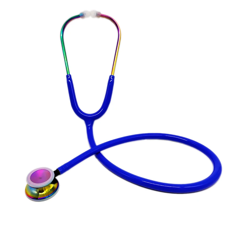 

Manufacturer High Quality Golden Stetoscope Medical Estetoscopio Double Bling Pink Colored Student's Clinical Stethoscope