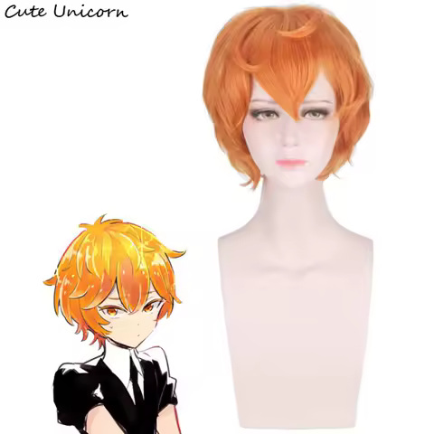 Land of the Lustrous Cosplay Wig Anime Houseki no Kuni Zircon Yellow Diamond Short Hair Heat Resistant Synthetic Wig