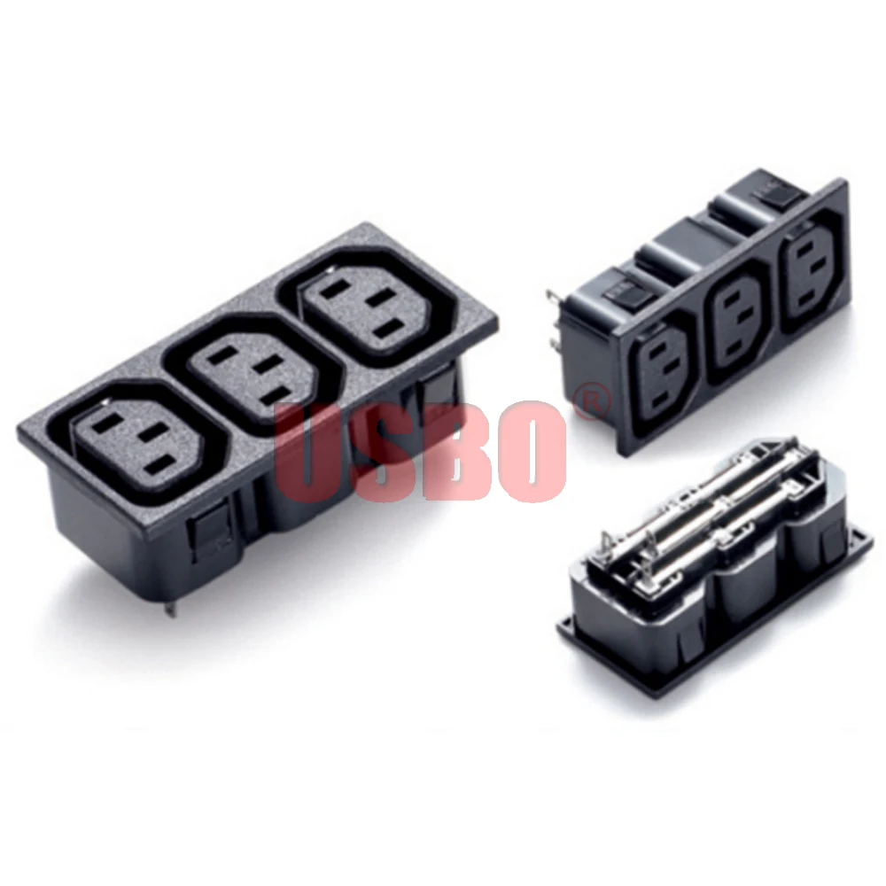 Поставка, черная медь, 10 А, 250 В, IEC-C13/C14, 2/3/4 разъема PDU, корпус, сервер, настольная розетка, универсальная электрическая розетка переменного тока