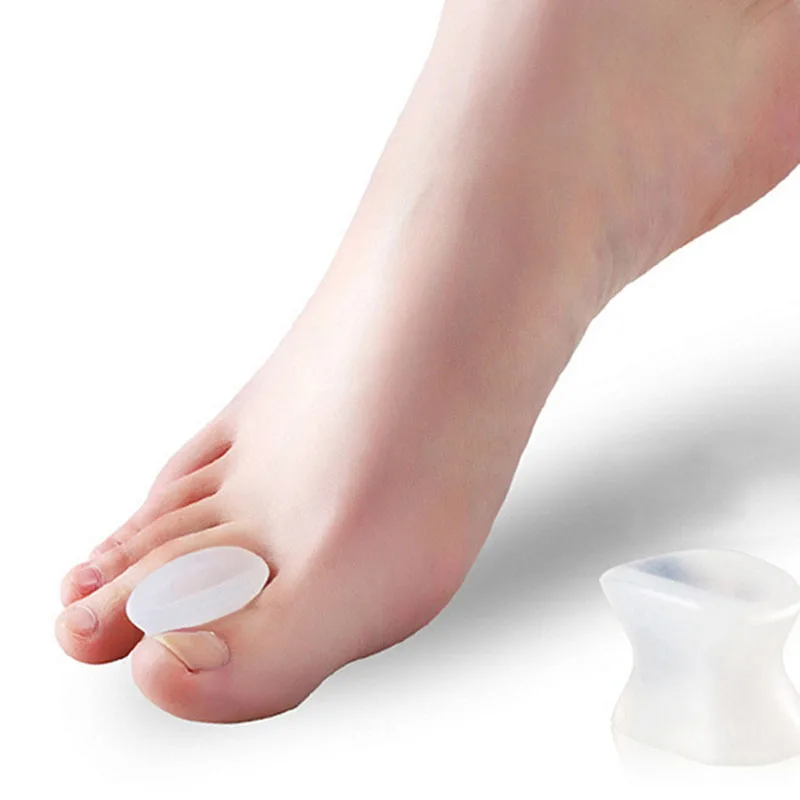 1Pair Gel Toe Separator Foot Care Tool Silicone Big Toe Bunion Straightener Valgus Hallux Bunion Protector Corrector Alignment 3