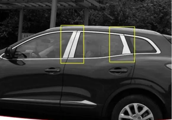 Stainless Steel Car Full Window Decoration Strips Trim 6pcs Fit For Renault Kadjar 2016 2017 2018