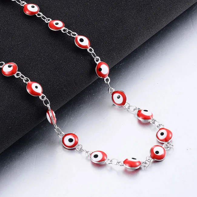 Edelstahl-Damenkette, neu, 6 mm, geklebte Halskette, verschiedene Farben, individuell anpassbar – Detail 4