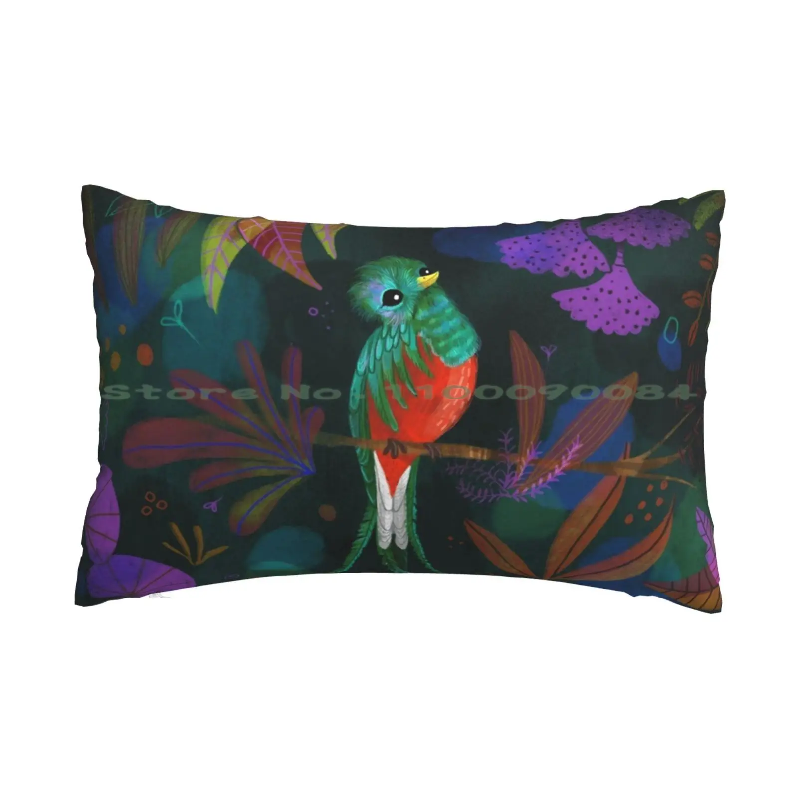 

Fehérlólánya-Glowing Birds / Quetzal Pillow Case 20x30 50*75 Sofa Bedroom Uk England Soccer Cross Templar Great Briton United