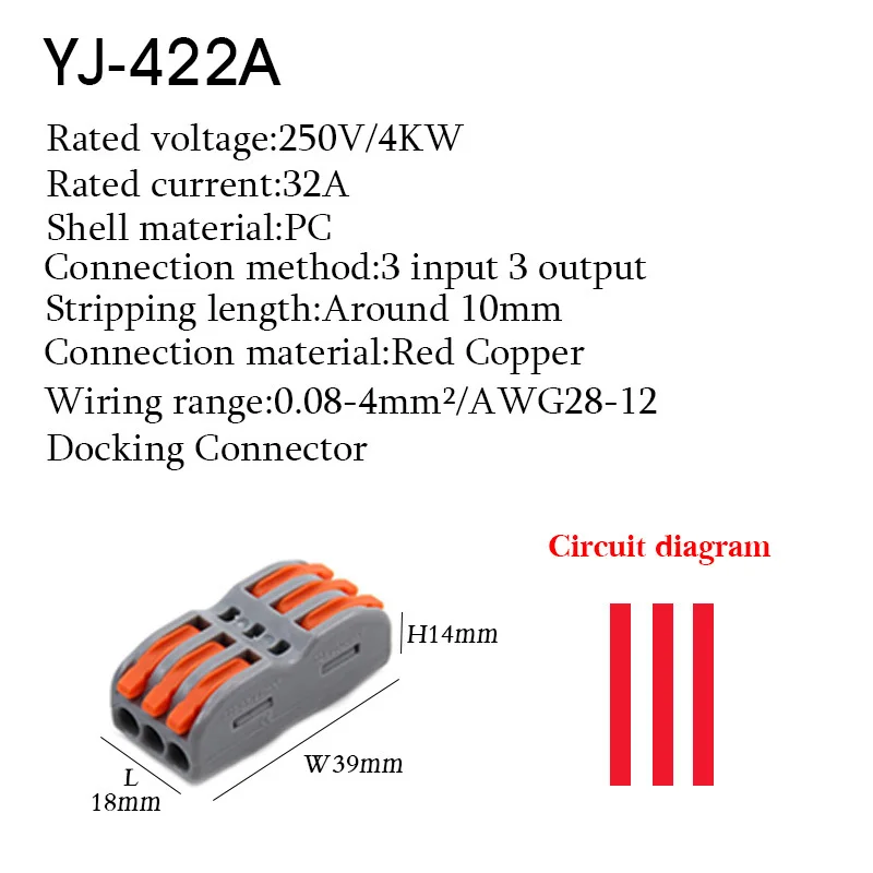 Wire Connectors 222 212 213 Mini Quick Connector Universal Compact Fast Wiring Led Strip Cable Conectors Push-in Terminal Block