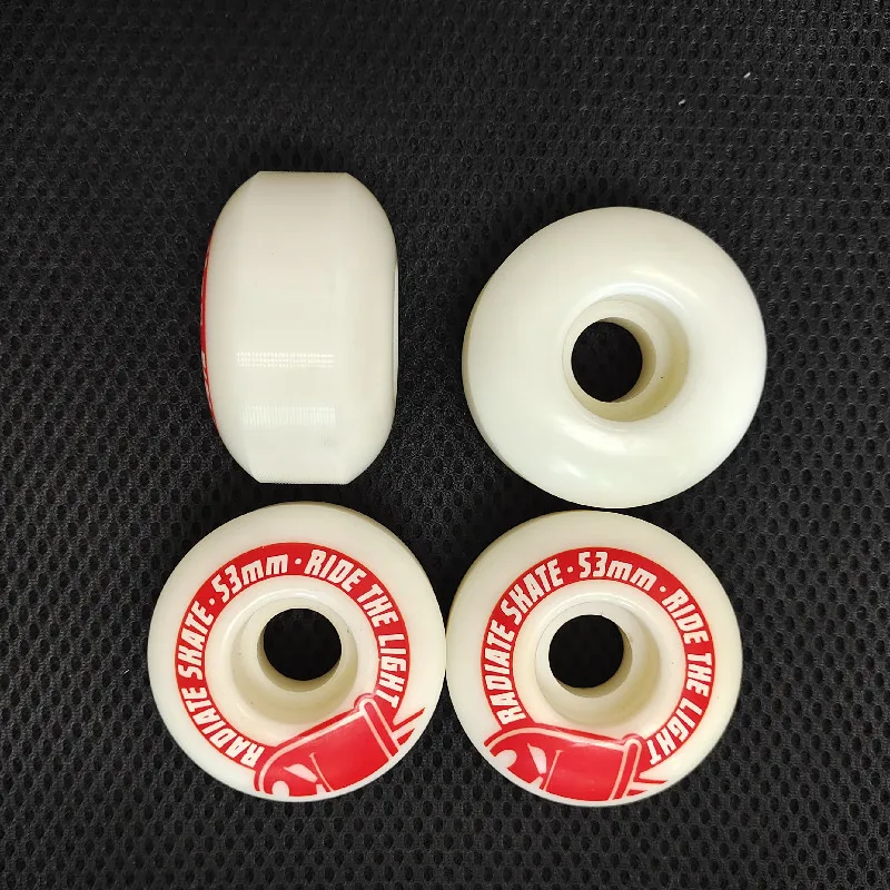 100A 53X32mm Dual Rocker Skate Board Wheels Durable PU Skateboard Tires 100 Duro 53mm 32mm for Street Road Skating ABEC-9 608 4p