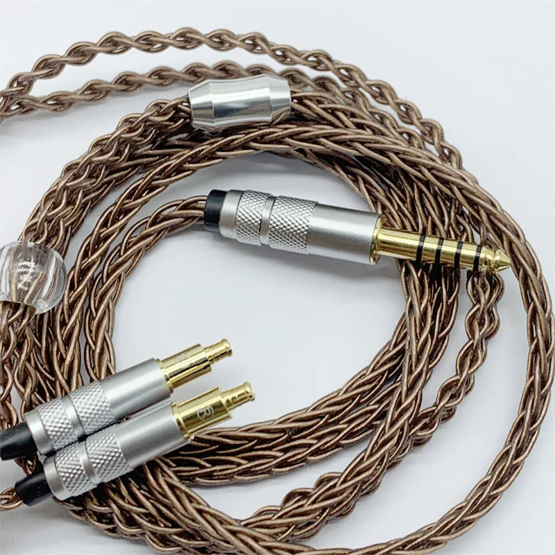 كابل سماعة A2dc فضي ، 8 نواة ، لـ msr7b ، sr9 ، esw990h ، es770 ، es770h ، متر