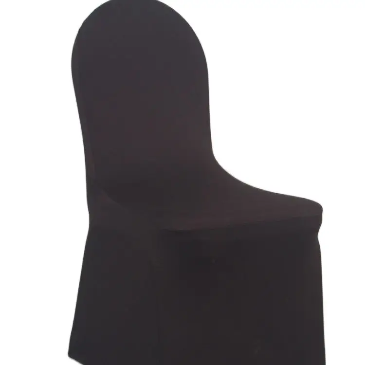 White Black lycra plain chair cover for weddings party spandex polyester material banquet N.market