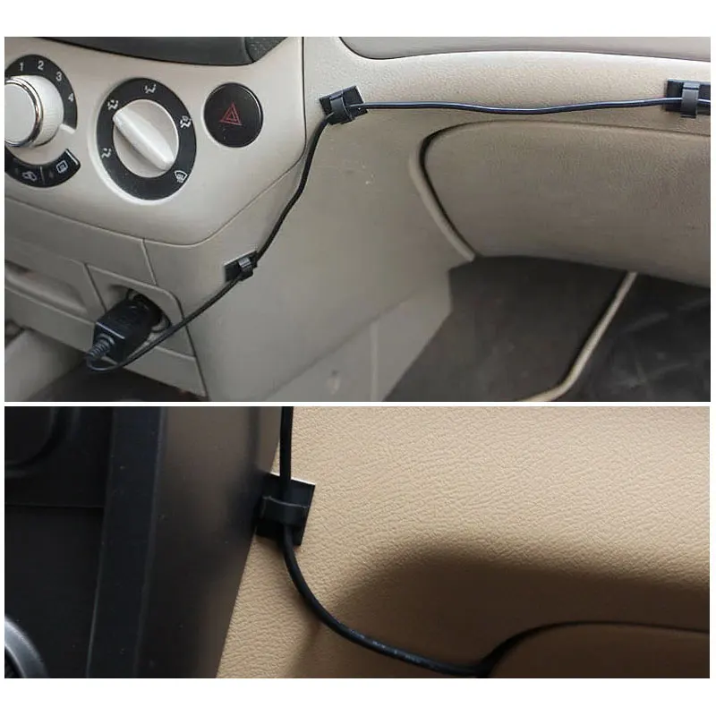 Heißer Verkauf Kunststoff Kabel Klebstoff Kabel Clip Klebrige Verdrahtung Schnalle Große Draht Befestigung Sitz Kabel Befestigung Clip Auto Draht Sortierung clip