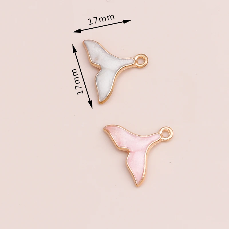 10 stücke Mix Nette Emaille Shell Seestern Charme Anhänger der Halskette Ohrringe Schlüsselanhänger Handemade DIY Schmuck Machen Zubehör – Detail 24