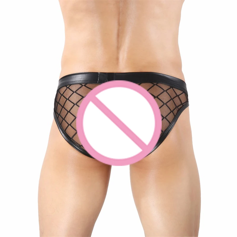 CLEVER-MENMODE Sexy Herren Mesh Unterwäsche Penis Pouch Cueca Unterhose Mann Transparent Männer Slip Calzoncillos Hombre Höschen