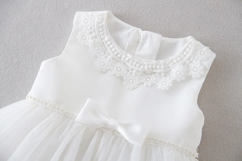 Vintage Lace Baby Girl Baptism Dresses for 1st year Birthday Party Wedding White Toddler Christening Gown Infant Clothing 0-24M