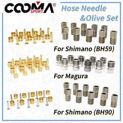 10 Sets Bicycle Hydraulic Brake Hose BH90 BH59 Olive Needle/Connector Insert Connector Bolt For Shimano Magura AVID SRAM