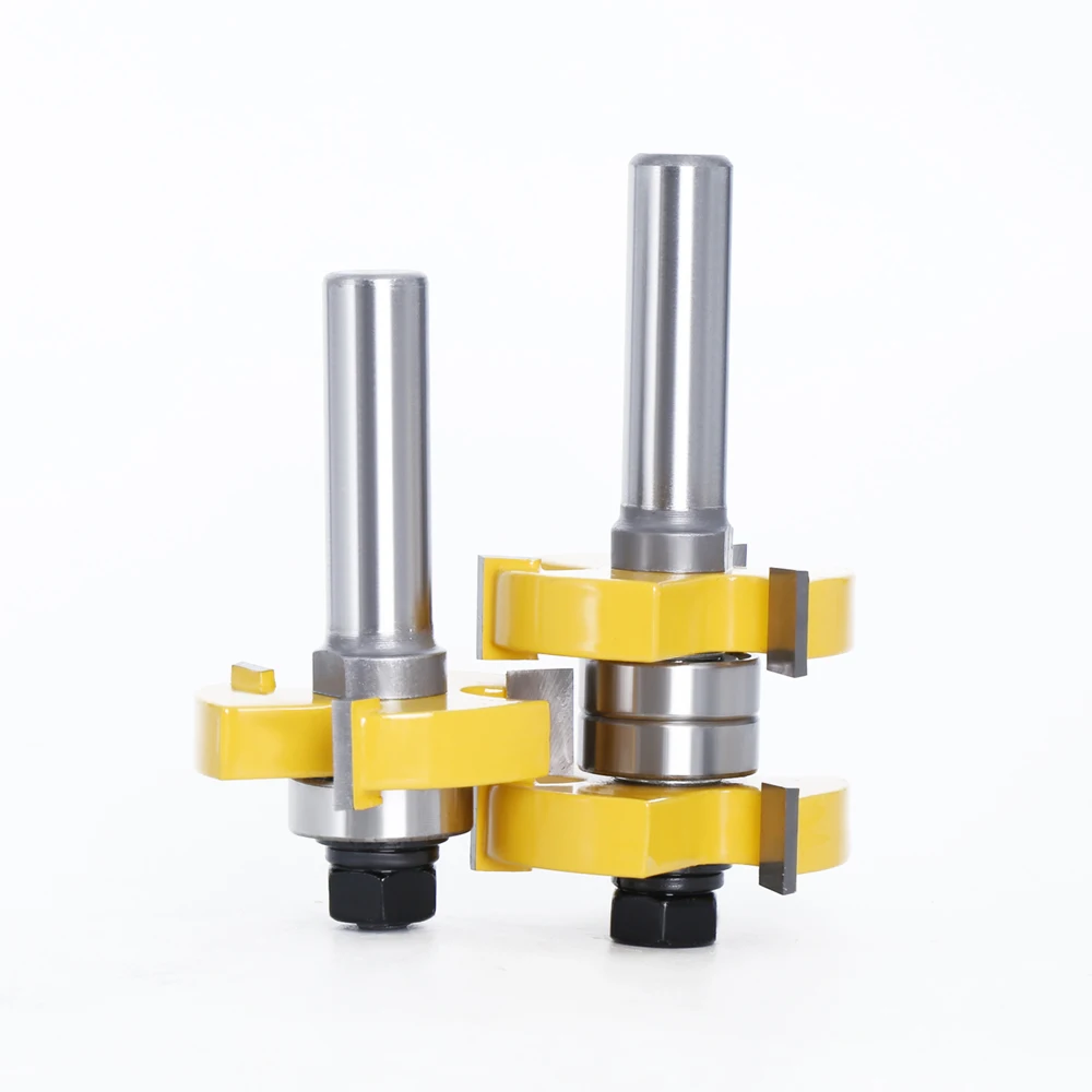 Imagem -06 - Shank Tongue And Groove Router Bits Grupo Tenon Fresa para Madeira Ferramentas de Madeira Bit Stock 12 mm 11 03074 Pcs