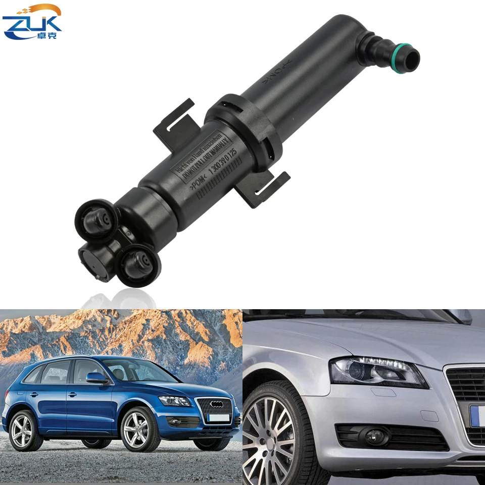 ZUK Front Bumper Headlight Washer Nozzle For Audi Q5 2009 2010 2011 2012 Headlamp Head Light Cleaning Water Spray Jet Actuator