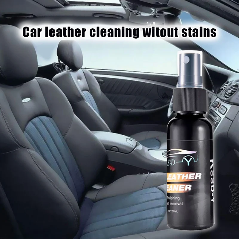 

30ml/50ml Car Interior Leather Surface Cleaner Seat Polish Wax Inner Dashboard Cleaning Tool Seat Polish Wax Safe And Non-toxic