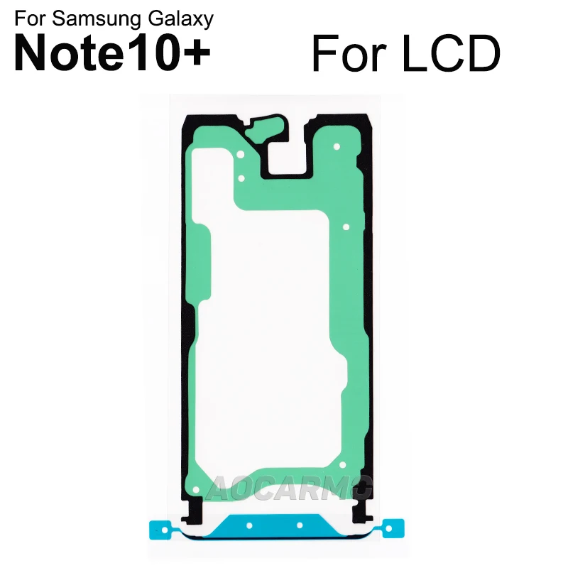 For Samsung Galaxy Note10+ Note 10 Plus LCD Screen Adhesive Front Frame Glue Battery Back Cover Camera Lens Full Set Sticker