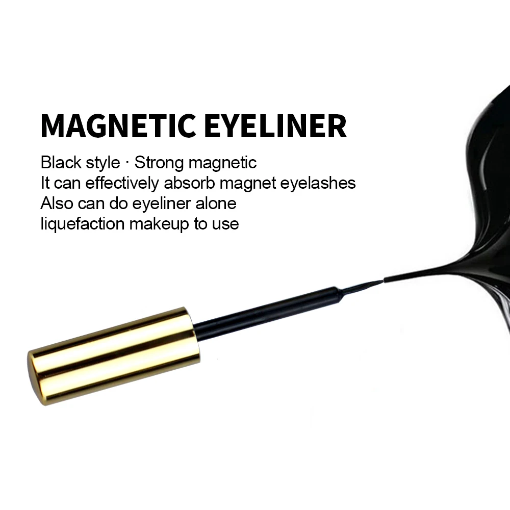 Magnetic Eyelashes 3PCS False Eyelashes Magnetic Eyeliner Reusable Waterproof Handmade Magnetic Eyelashes Extension Makeup Tools