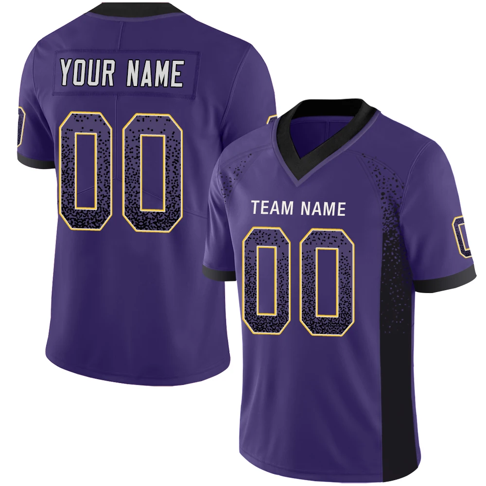 High Quality Custom American Football Jerseys Personalized Printing Team Name Number Football Shirt Rugby Jersey for Adults/Kids