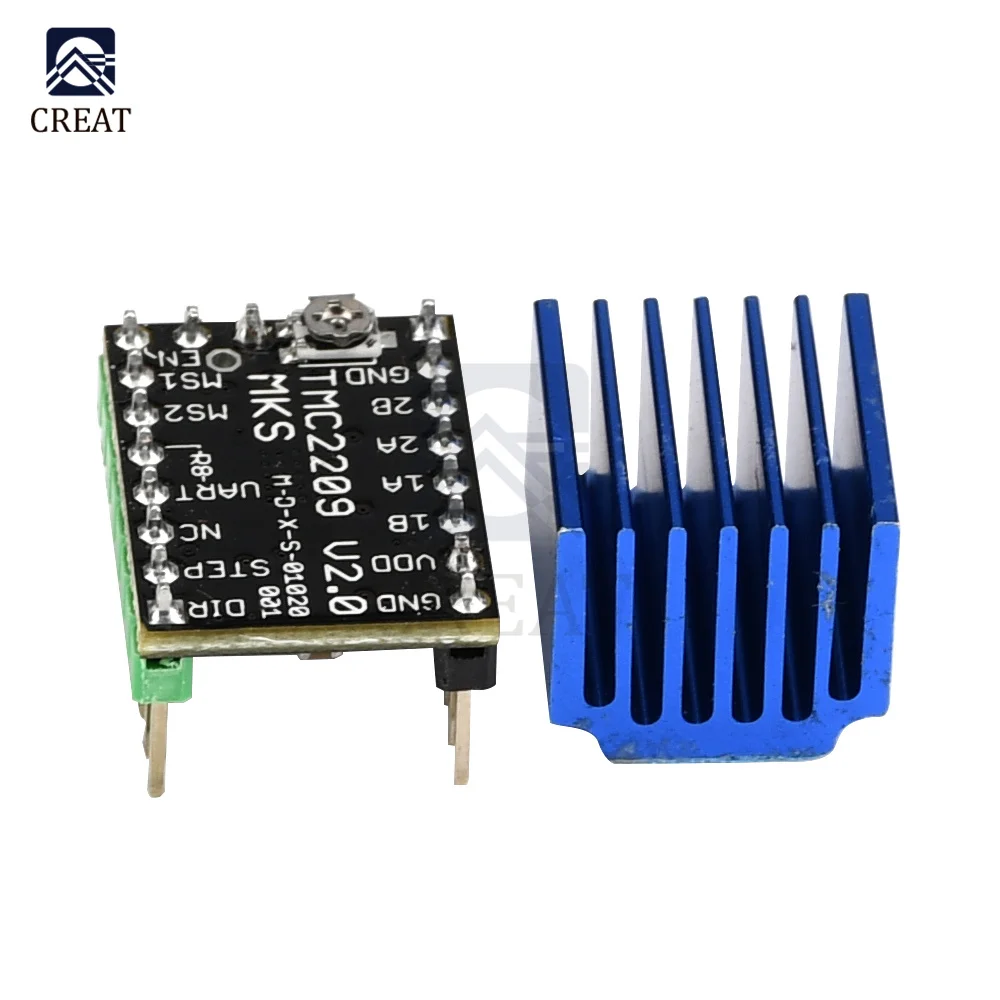 TMC2209 Stepper Motor 3D Printer Driver StepStick 3d printer parts 2.5A UART ultra silent For SGen_L Gen_L Robin Nano