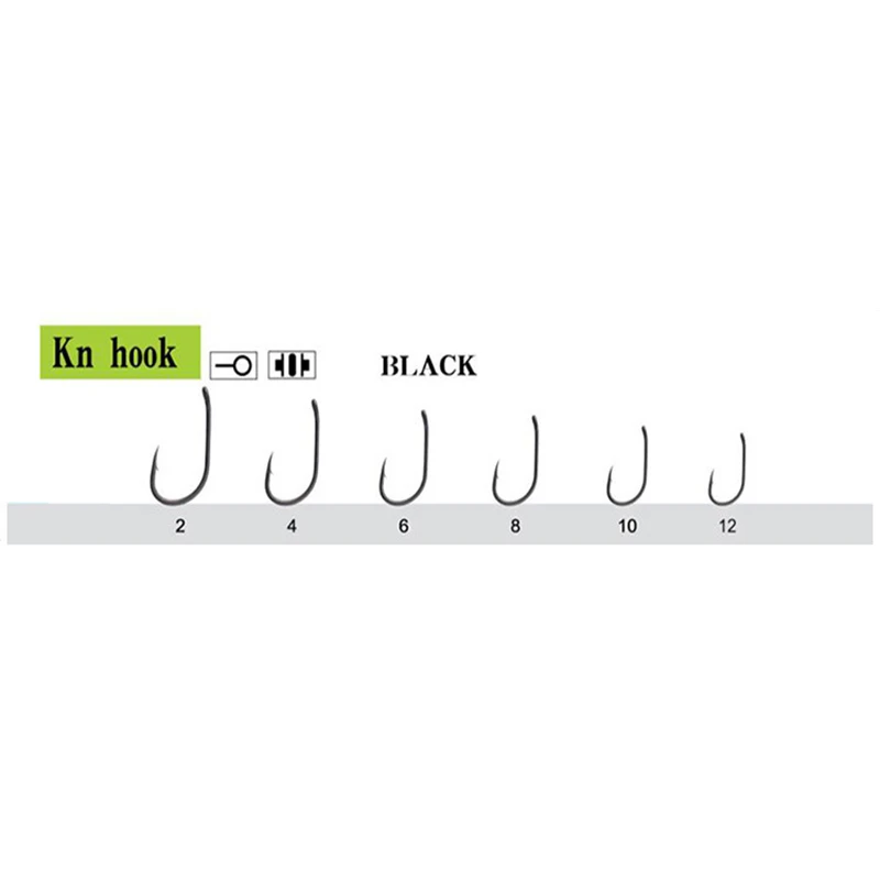 Wholesale by bulk Fishhooks 1000pcs/lot Barbed Eyed Circle Fish Hook High Carbon Steel Carp Fishing Accessories Pesca Peche