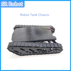 Metal Tank Chassis With Rubber Track Caterpillar Pdrail Crawler Tracked Vehicle Big Size Large Bearing Load DIY RC Toy Kit