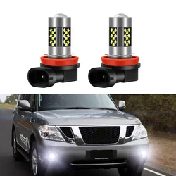 2pcs Led Car Fog Lamp for Nissan Patrol Y62 Front Fog Light Bulb Car Light Accessories Canbus Super Brightness