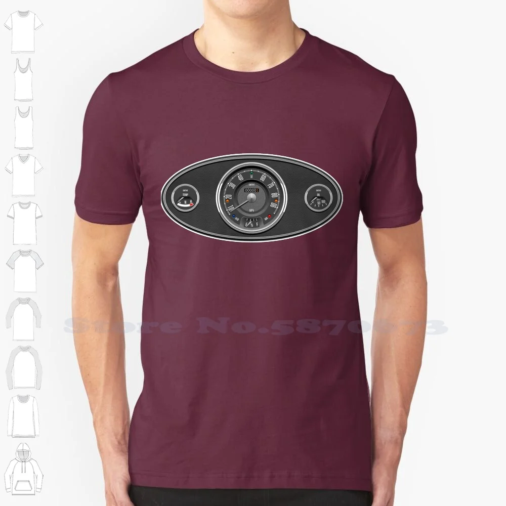 Classic Mini Dashboard Fashion Vintage Tshirt T Shirts Mini Dashboard Oval Bl Blmc Morris Austin Rover Classic Icon